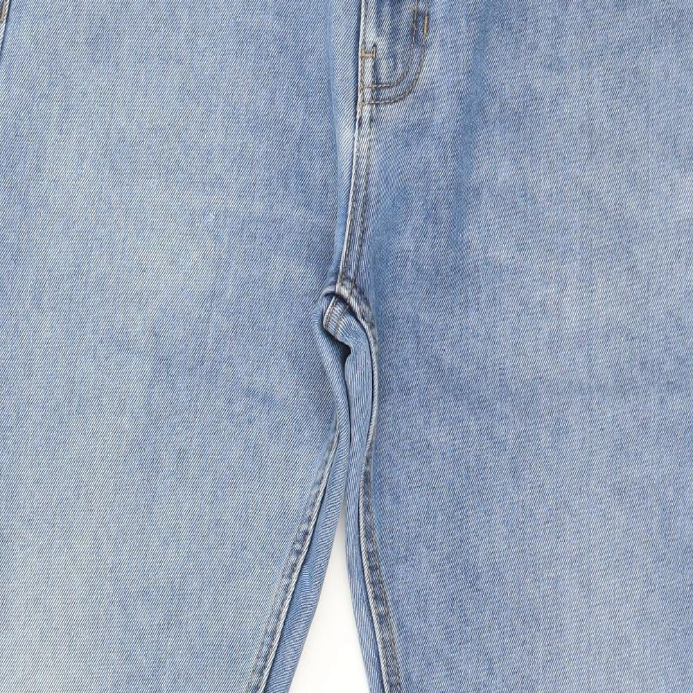 Denim & Co. Womens Blue  Denim Straight Jeans Size 32 in L30 in