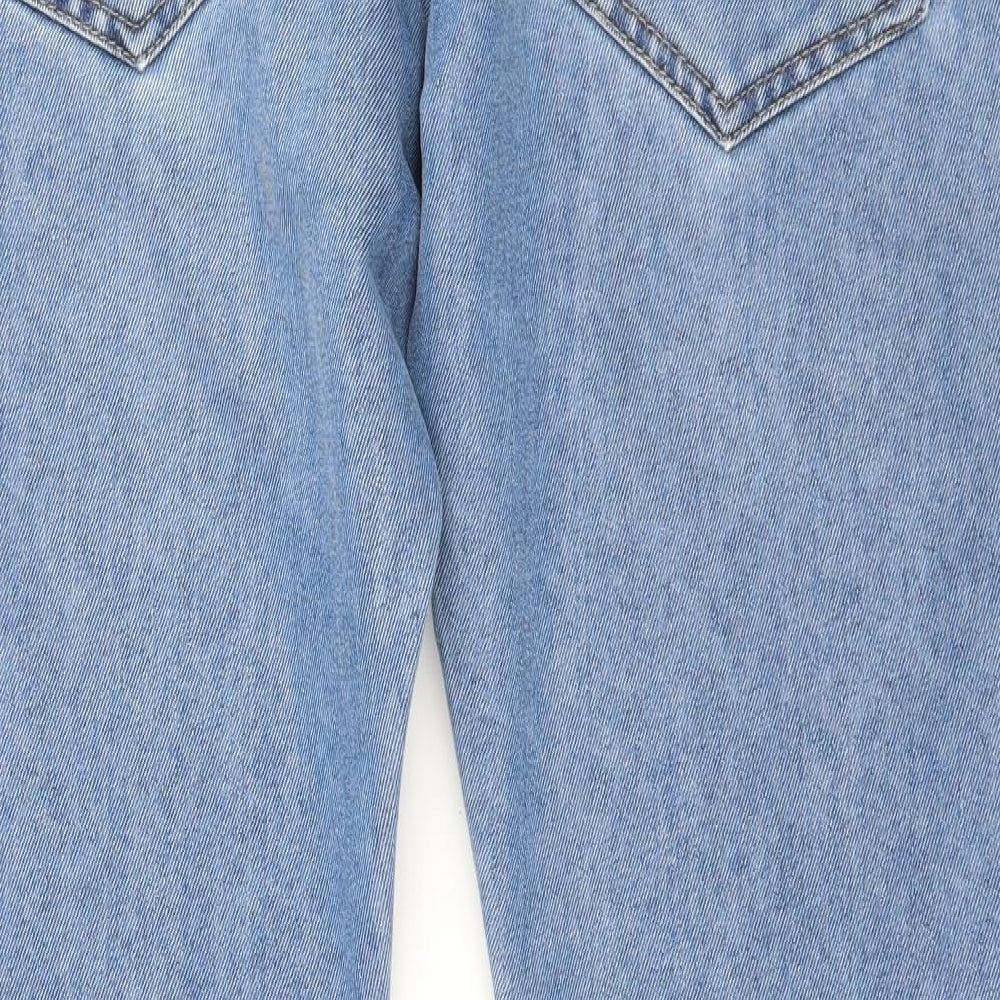 Denim & Co. Womens Blue  Denim Straight Jeans Size 32 in L30 in