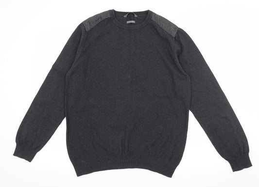 Cedar Wood State Mens Grey  Knit Pullover Jumper Size L