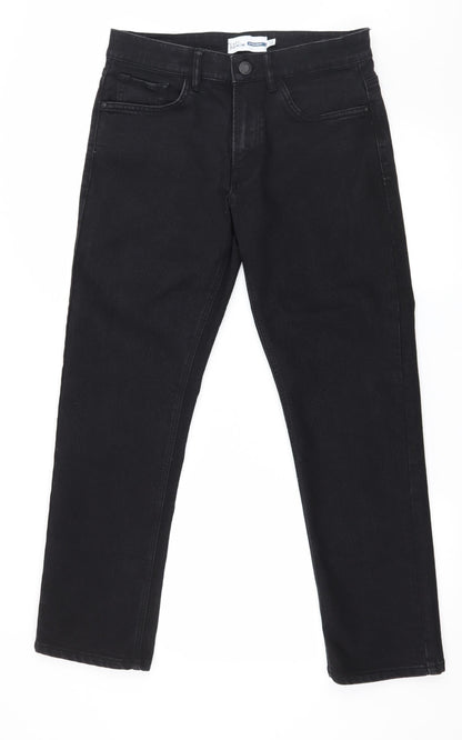 Easy Mens Black  Denim Skinny Jeans Size 32 in L30 in