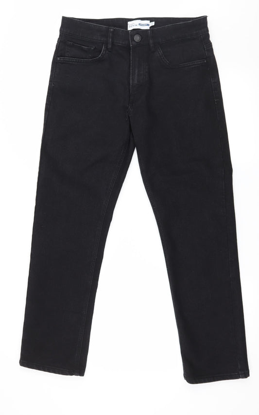 Easy Mens Black  Denim Skinny Jeans Size 32 in L30 in