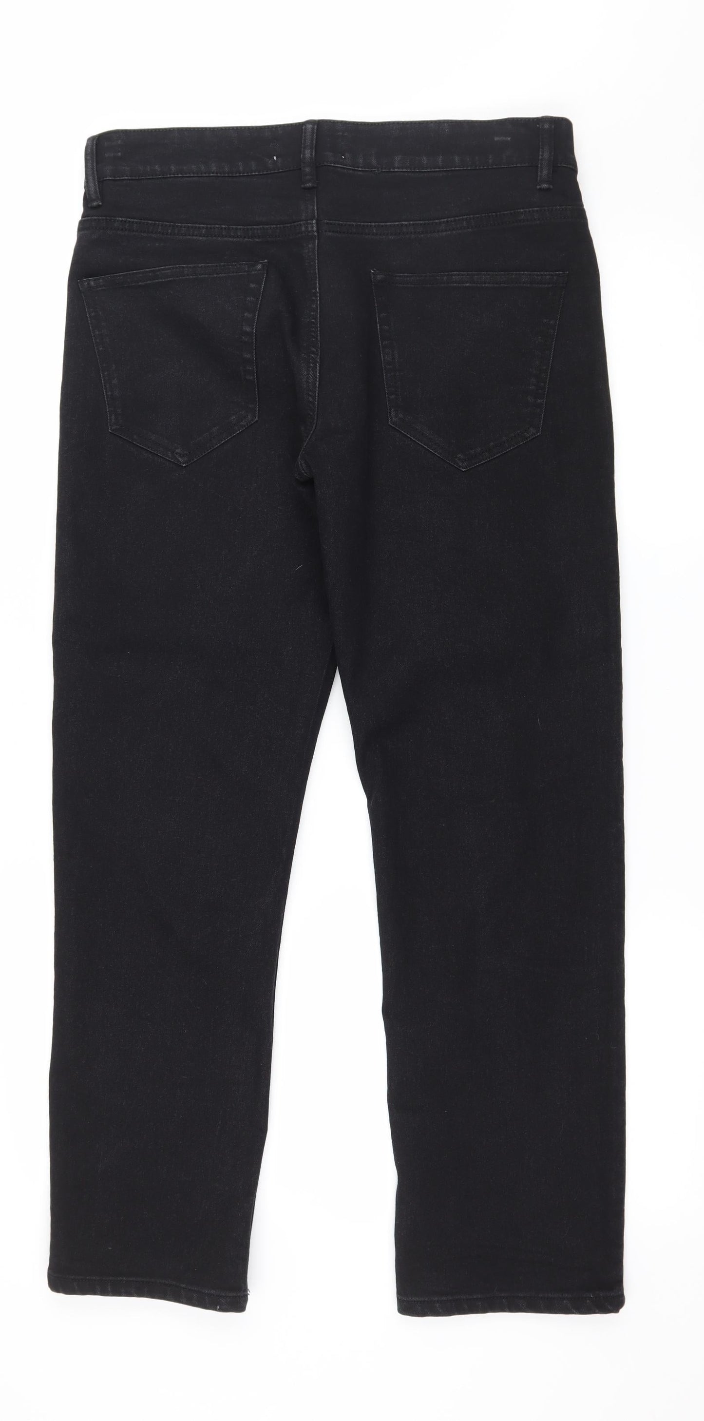 Easy Mens Black  Denim Skinny Jeans Size 32 in L30 in