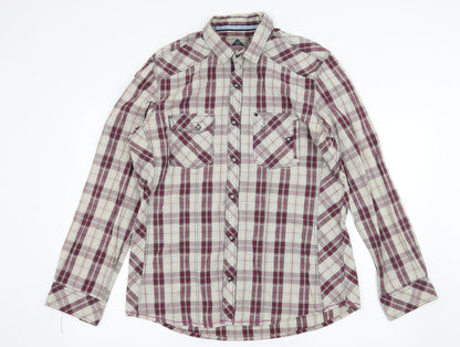 Mens UK Size L NEXT Grey  Button-Up Long Sleeve Casual Shirt