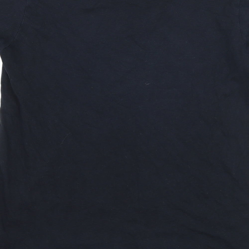 Urban Outfitters Mens Black Striped Jersey  T-Shirt Size M