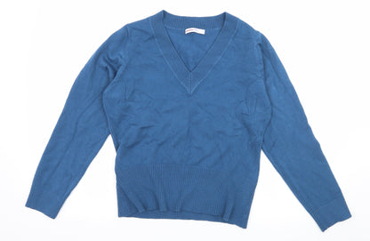 Papaya Womens Blue  Knit Pullover Jumper Size 18
