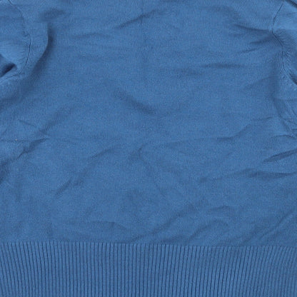 Papaya Womens Blue  Knit Pullover Jumper Size 18