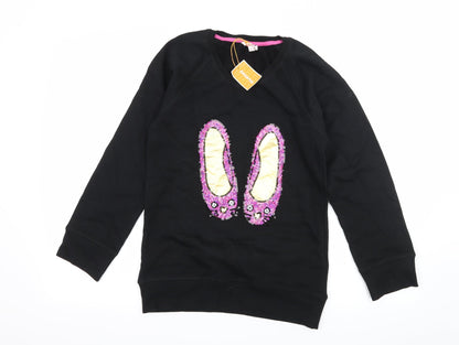 Blue Zoo Girls Black  Jersey Pullover Sweatshirt Size 13-14 Years  - Shoes