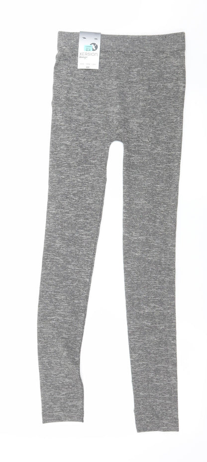 Xersion Womens Grey  Jersey Capri Leggings Size S L27 in