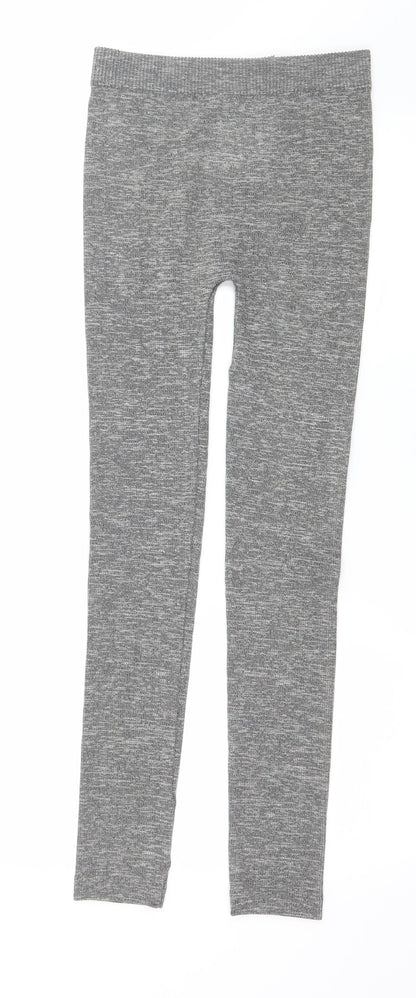 Xersion Womens Grey  Jersey Capri Leggings Size S L27 in