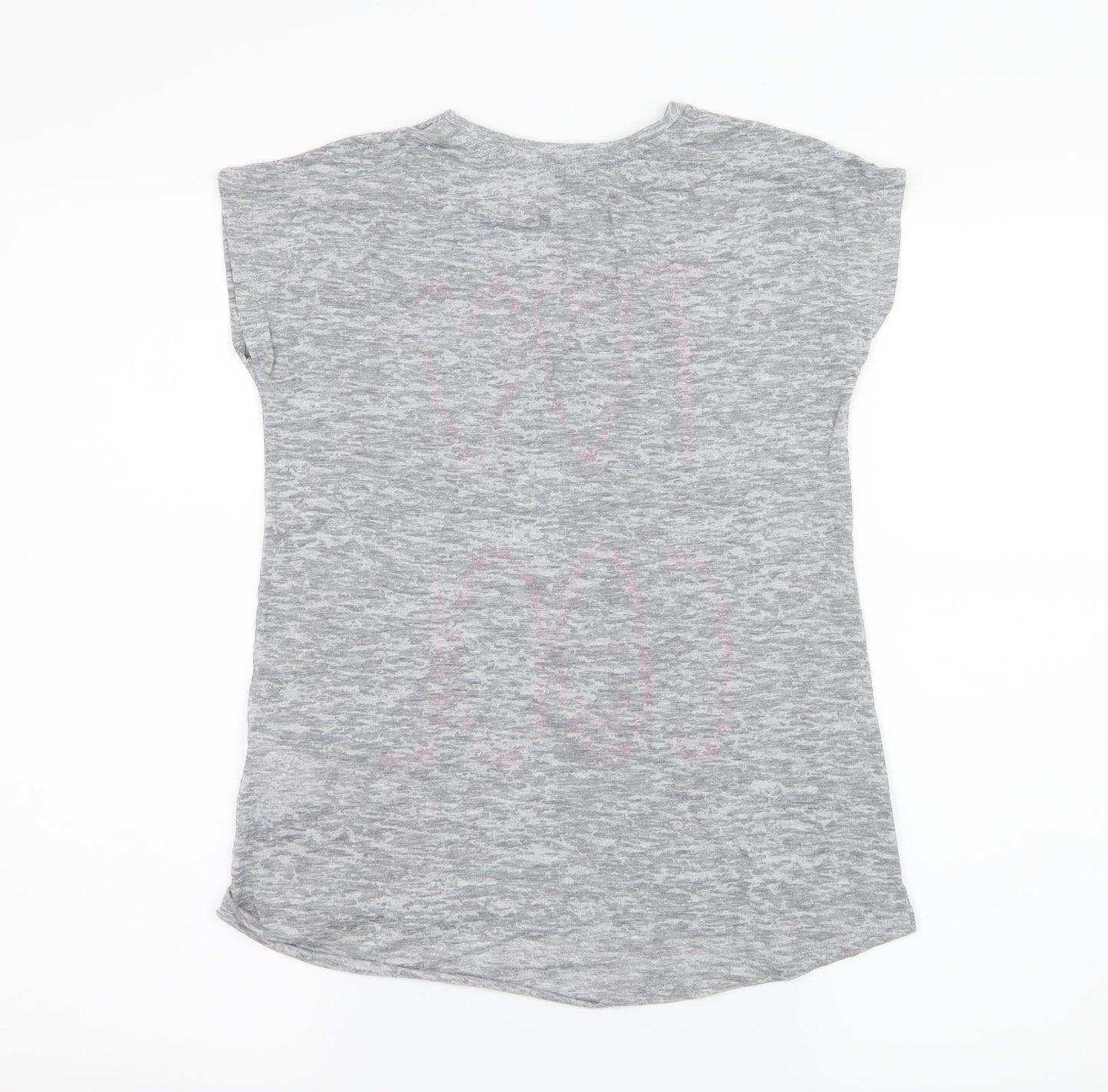 Marks and Spencer Girls Grey  Jersey Basic T-Shirt Size 11-12 Years  - Too cool