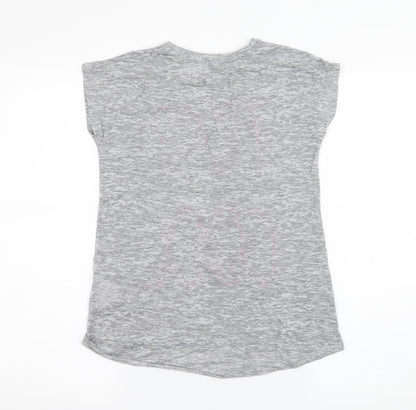 Marks and Spencer Girls Grey  Jersey Basic T-Shirt Size 11-12 Years  - Too cool