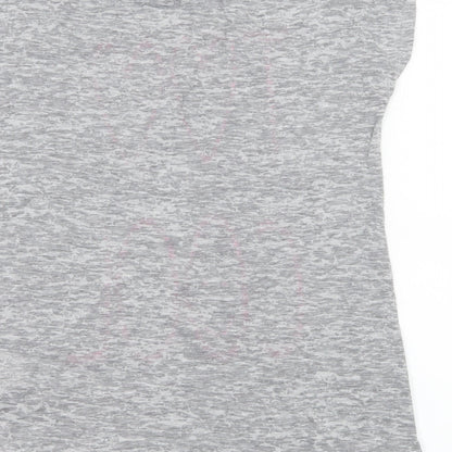 Marks and Spencer Girls Grey  Jersey Basic T-Shirt Size 11-12 Years  - Too cool