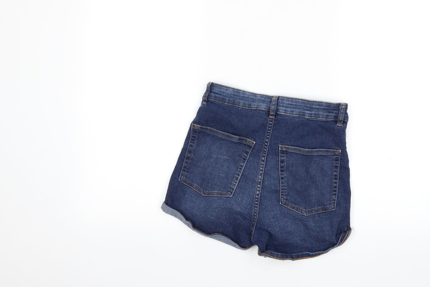 H&M Womens Blue  Denim Hot Pants Shorts Size 10