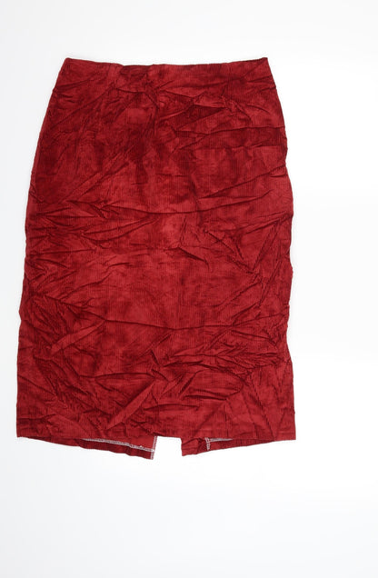 Womens UK Size 30 in Preworn Straight & Pencil Corduroy Skirt