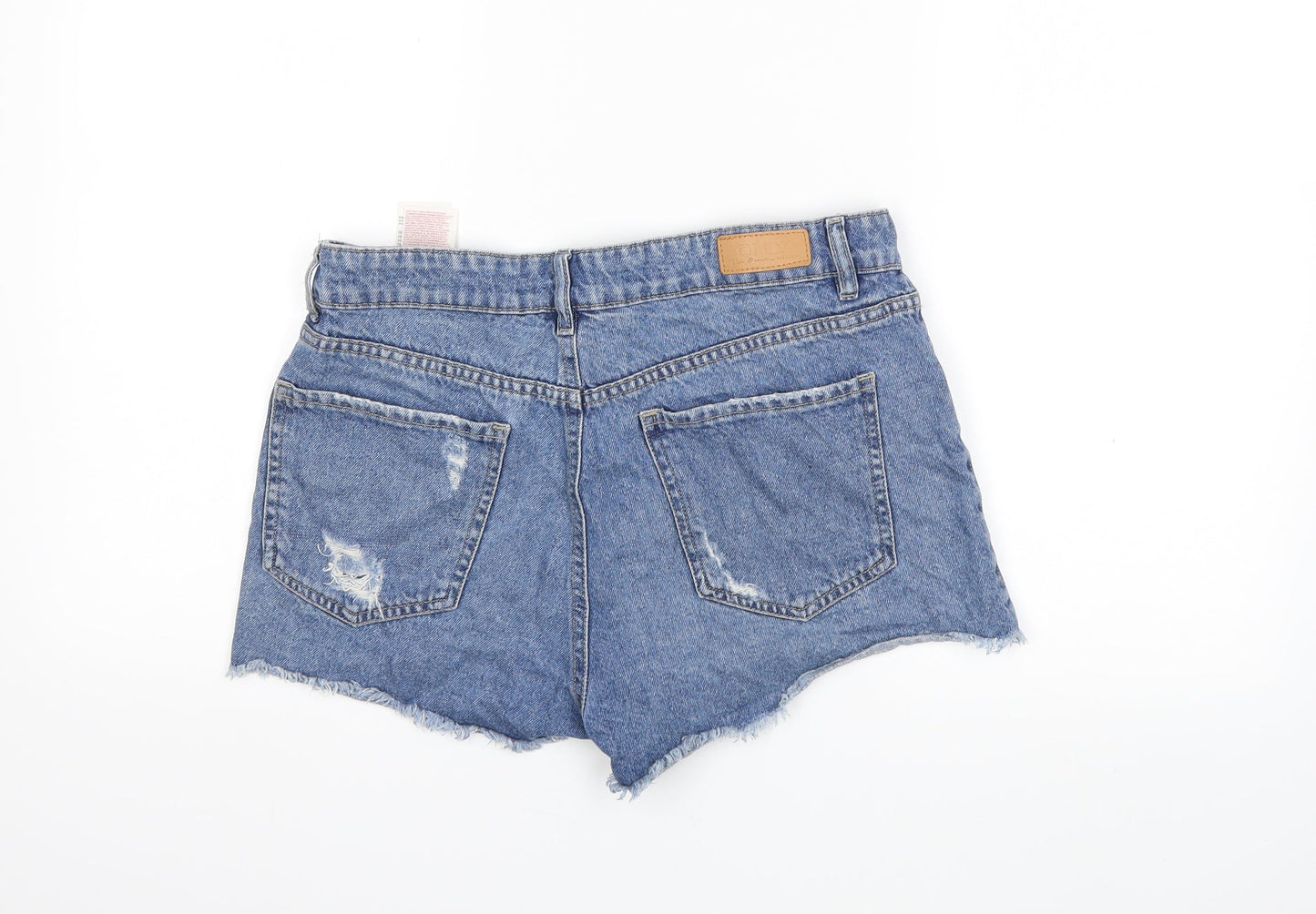 Only Womens Blue  Denim Hot Pants Shorts Size 28 in