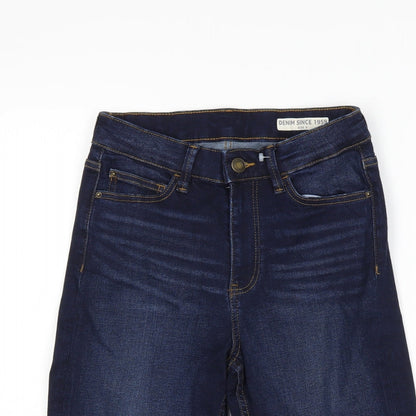 Marks and Spencer Womens Beige  Denim Cut-Off Shorts Size 6