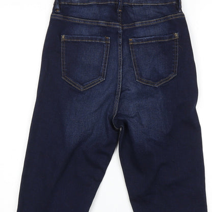 Marks and Spencer Womens Beige  Denim Cut-Off Shorts Size 6