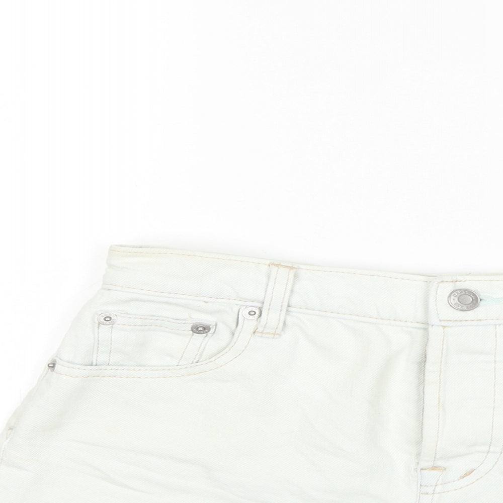 Gap Womens White  Denim Hot Pants Shorts Size 24 in