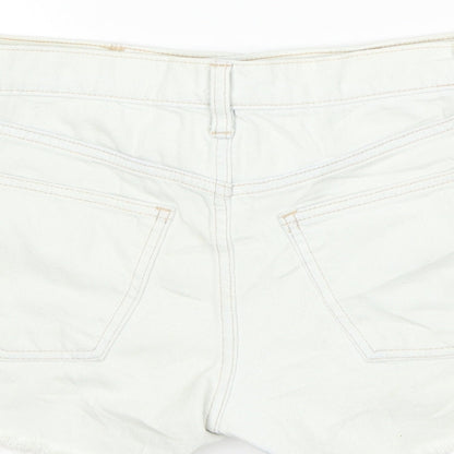 Gap Womens White  Denim Hot Pants Shorts Size 24 in