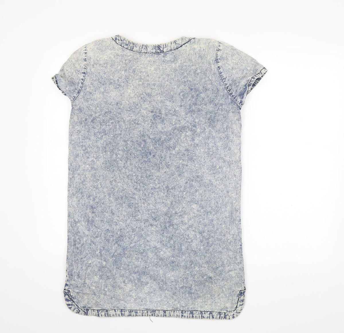 Paper Scissors Womens Blue  Denim Shift  Size 8  - Acid wash