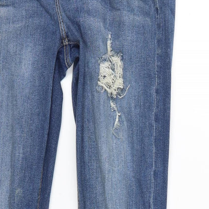 H&M Womens Blue  Denim Skinny Jeans Size 8 L27 in