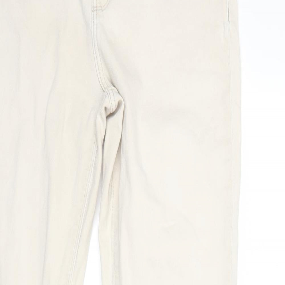 Zara Womens White  Denim Skinny Jeans Size 32 in L29 in