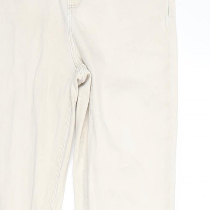 Zara Womens White  Denim Skinny Jeans Size 32 in L29 in