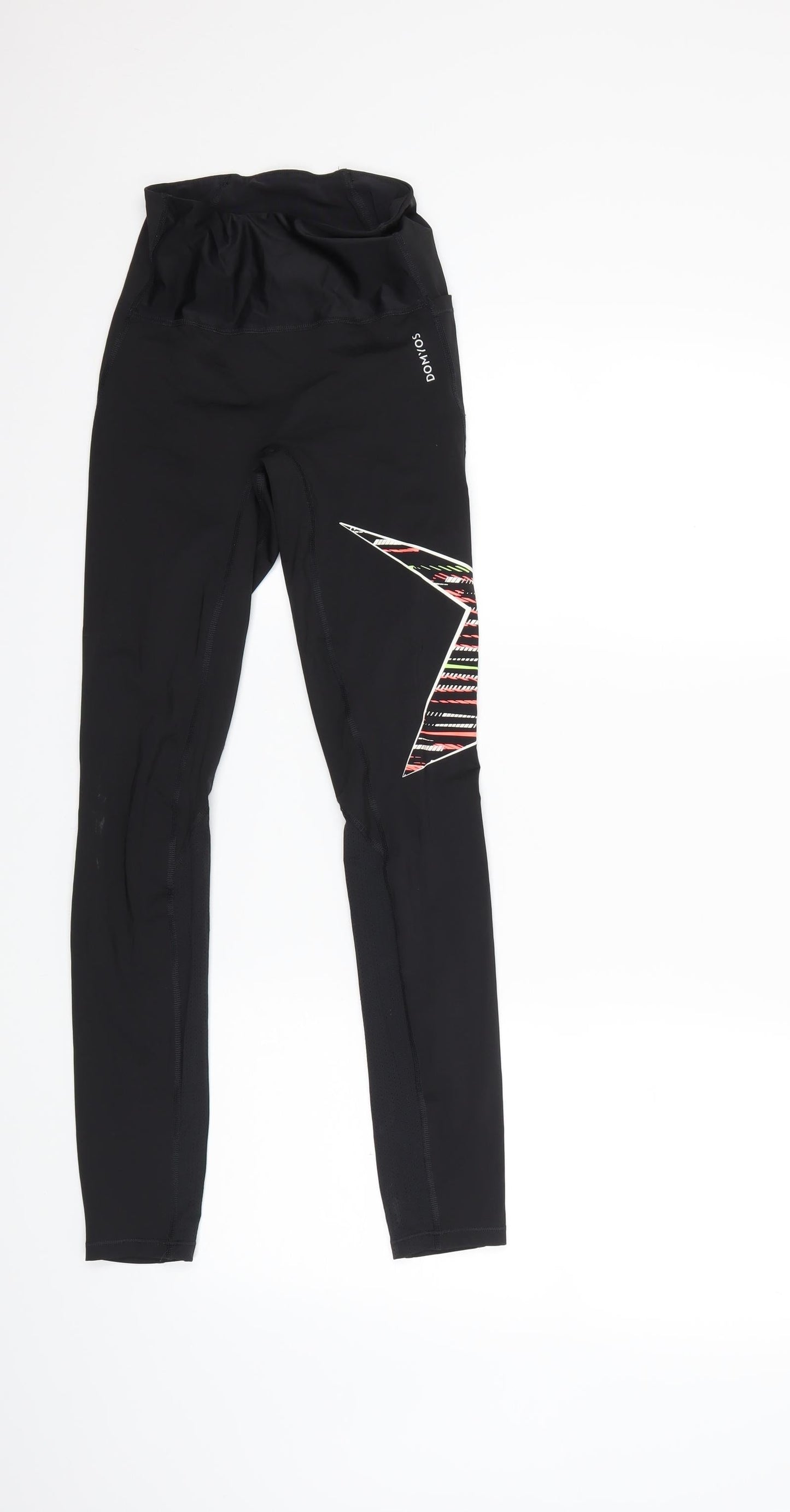 DOMYOS Womens Black   Capri Leggings Size XS L30 in