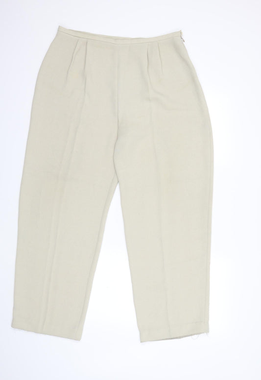 Womens UK Size 34 in Wallis Regular Fit  Beige Trousers
