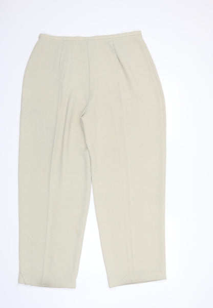 Womens UK Size 34 in Wallis Regular Fit  Beige Trousers