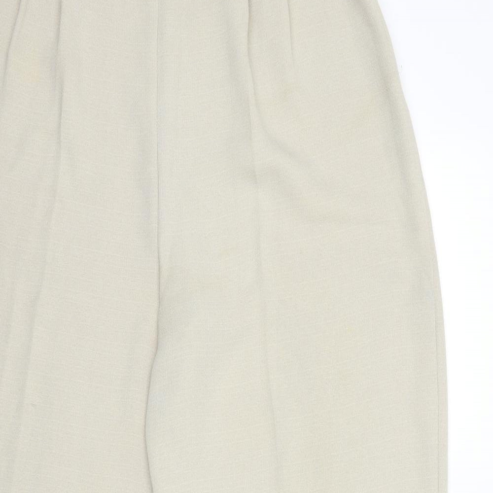 Womens UK Size 34 in Wallis Regular Fit  Beige Trousers
