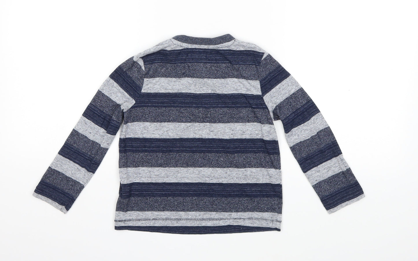 F&F Boys Blue Striped  Basic T-Shirt Size 4-5 Years