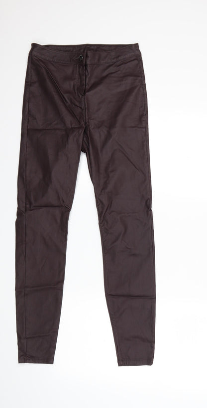 Womens UK Size 10 Matalan Regular Fit  Red Trousers