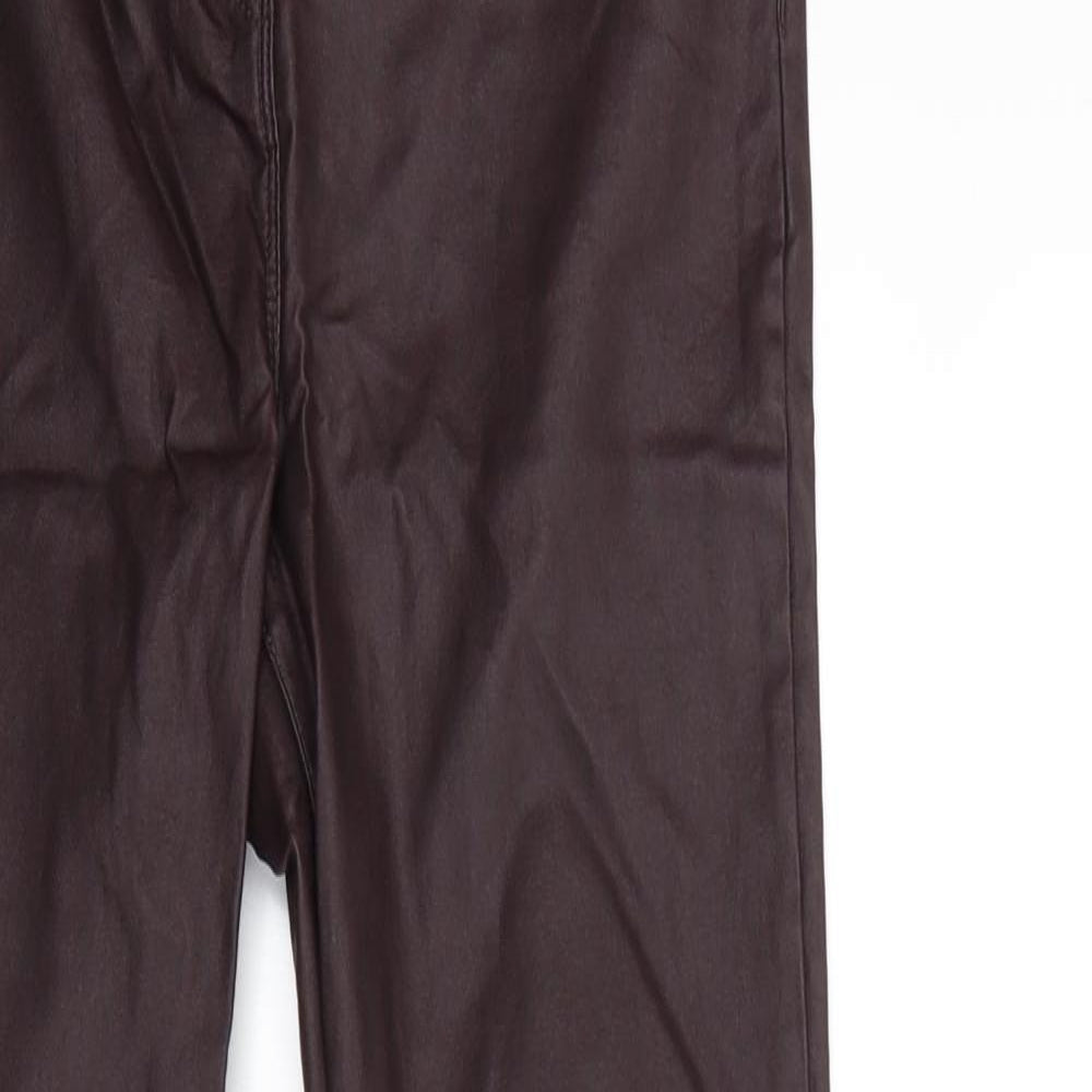 Womens UK Size 10 Matalan Regular Fit  Red Trousers