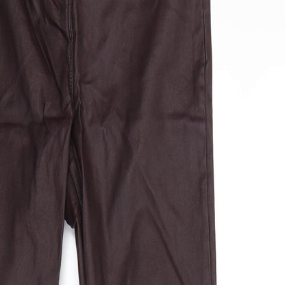 Womens UK Size 10 Matalan Regular Fit  Red Trousers