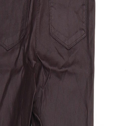 Womens UK Size 10 Matalan Regular Fit  Red Trousers