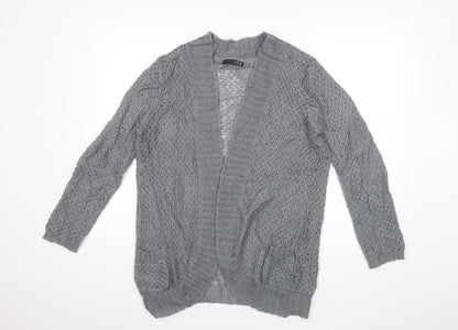 Atmosphere Womens Grey  Knit Cardigan Jumper Size 14