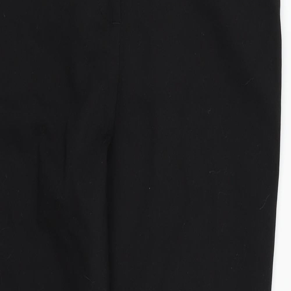 Womens UK Size 8 Papaya Regular Fit Dress Pants Black Trousers