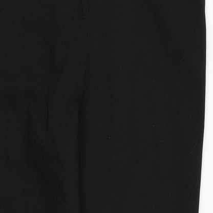 Womens UK Size 8 Papaya Regular Fit Dress Pants Black Trousers