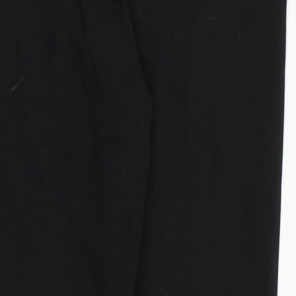 Womens UK Size 8 Papaya Regular Fit Dress Pants Black Trousers