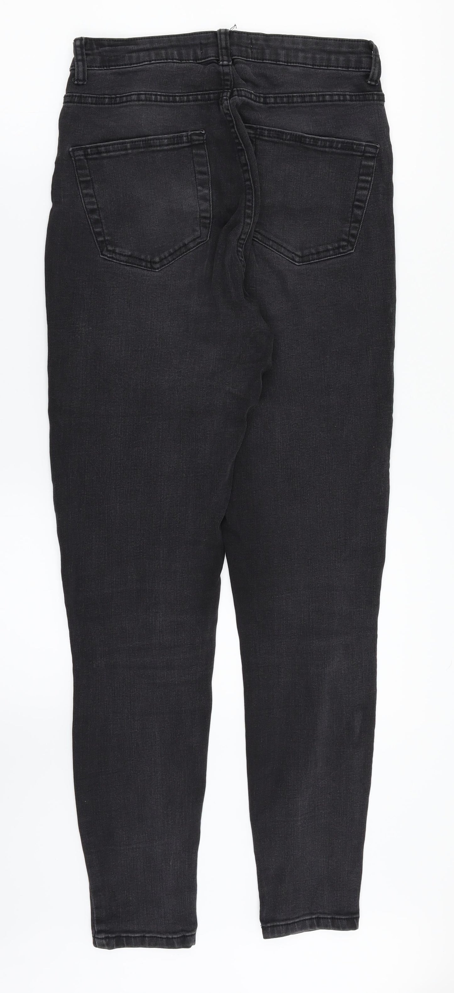 Denim & Co. Womens Black  Denim Straight Jeans Size 10 L30 in