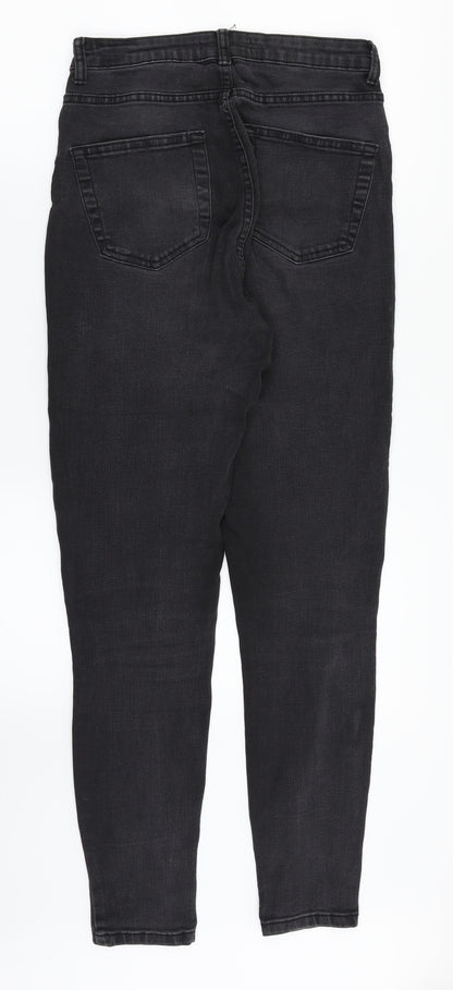 Denim & Co. Womens Black  Denim Straight Jeans Size 10 L30 in