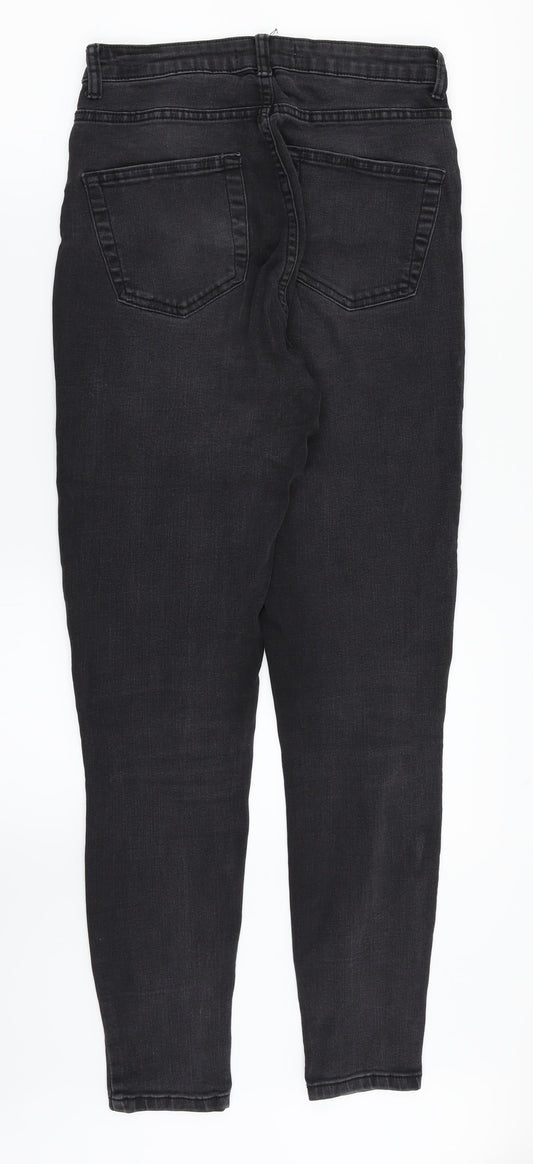 Denim & Co. Womens Black  Denim Straight Jeans Size 10 L30 in