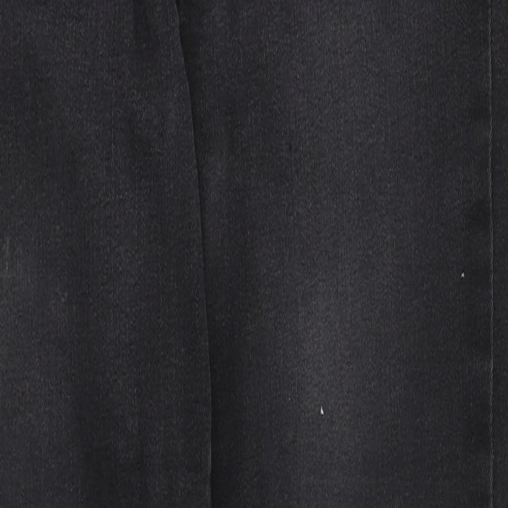 Denim & Co. Womens Black  Denim Straight Jeans Size 10 L30 in