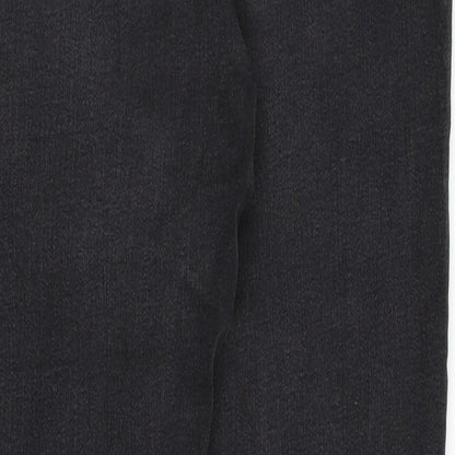 Denim & Co. Womens Black  Denim Straight Jeans Size 10 L30 in