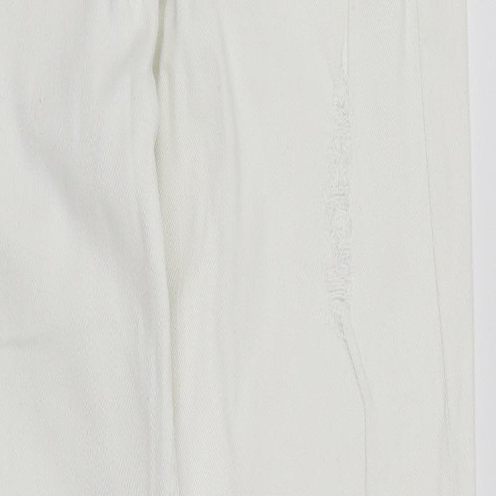 NEXT Womens White  Denim Straight Jeans Size 10 L30 in
