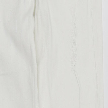 NEXT Womens White  Denim Straight Jeans Size 10 L30 in