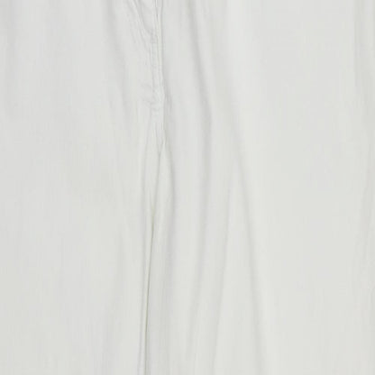 Womens UK Size 18 Papaya Regular Fit Straight White Jeans