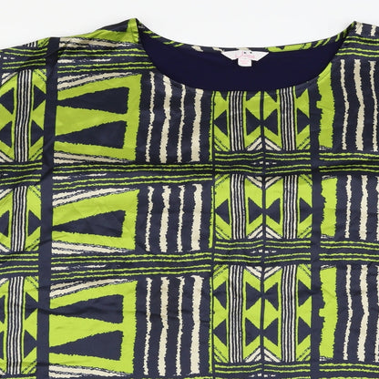 Juliper Womens Green Geometric  Basic Blouse Size 30