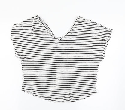 Womens UK Size 8 Topshop Multicoloured Basic T-Shirt